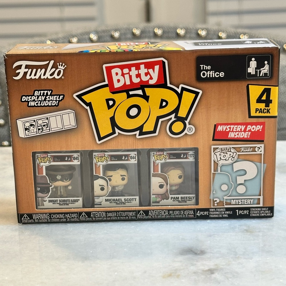 Funko Bitty Pop! The Office 4-Pack Brown, Yellow, Red Box